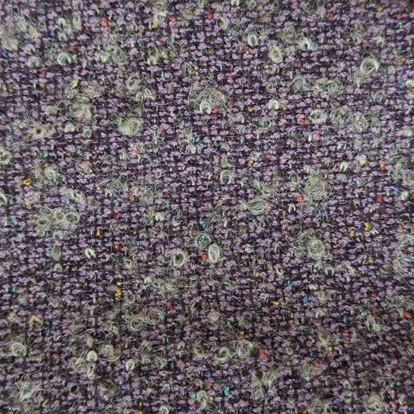 Jones New York 90's Vintage Wool & Silk Speckled Twill Blazer Jacket Purple 6 - Picture 7 of 14